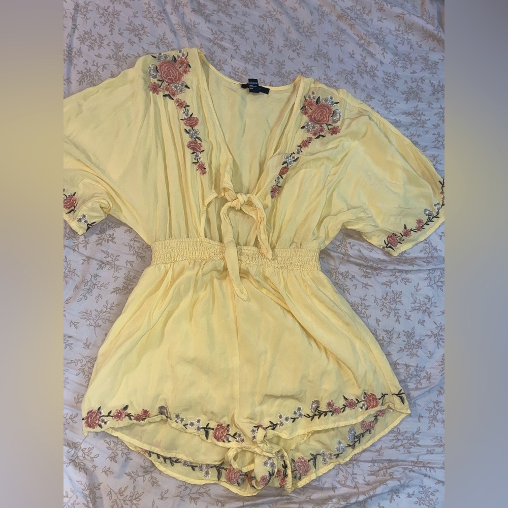 Forever 21 floral romper